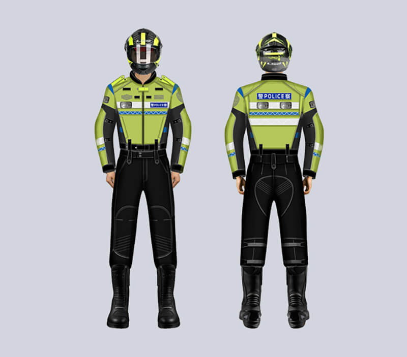 交警摩托車騎行(xíng)服（led燈款）