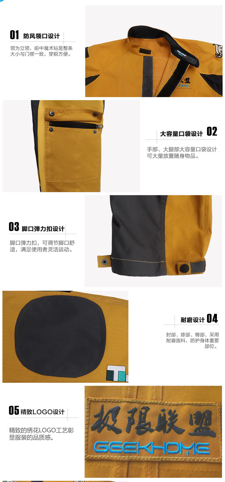 探洞服細節展示