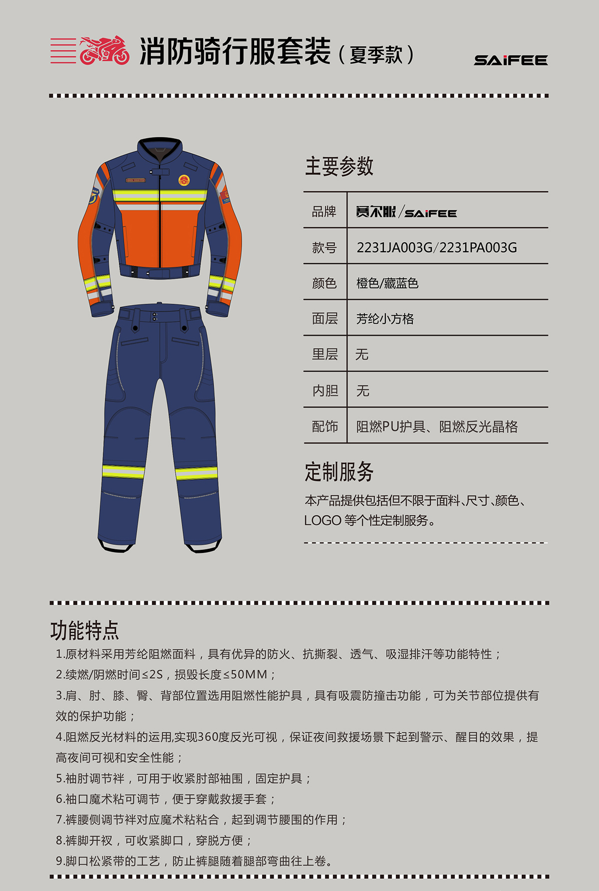 防騎行(xíng)服詳情介紹