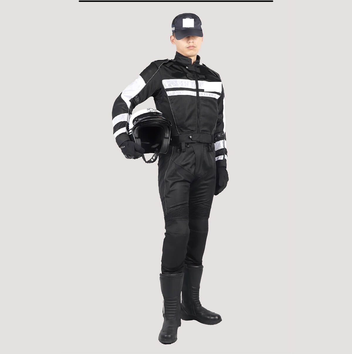 特警騎行(xíng)服實拍側面展示